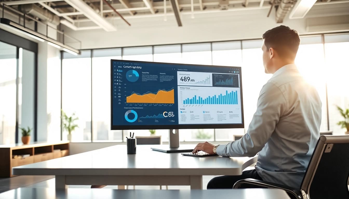 Conducting Content Gap Analysis with innovative insights on a bright workspace.