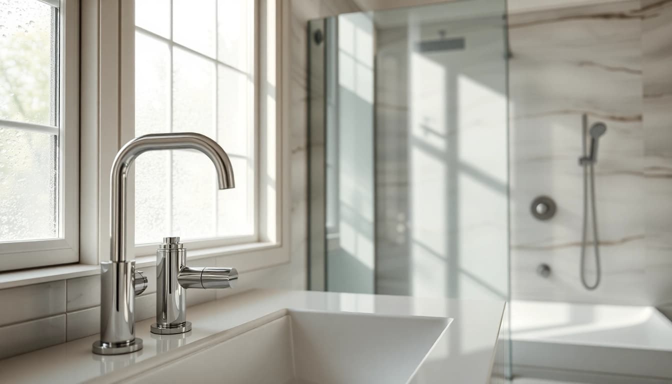 Optimieren Sie Ihr Badezimmer mit sonni sanitär Armaturen, modern und elegant.