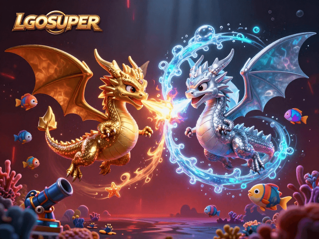 Engage with LGOSUPER's thrilling fish shooting games featuring dynamic underwater elements.