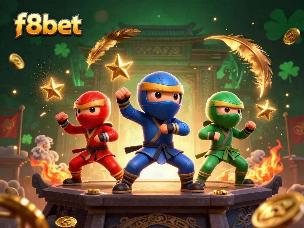 Experience thrilling gameplay with f8bet's vibrant casino action captured in a dynamic illustration
