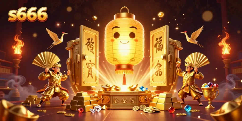 Experience thrilling gameplay at S6666 with vibrant casino illustrations, capturing excitement and energy.