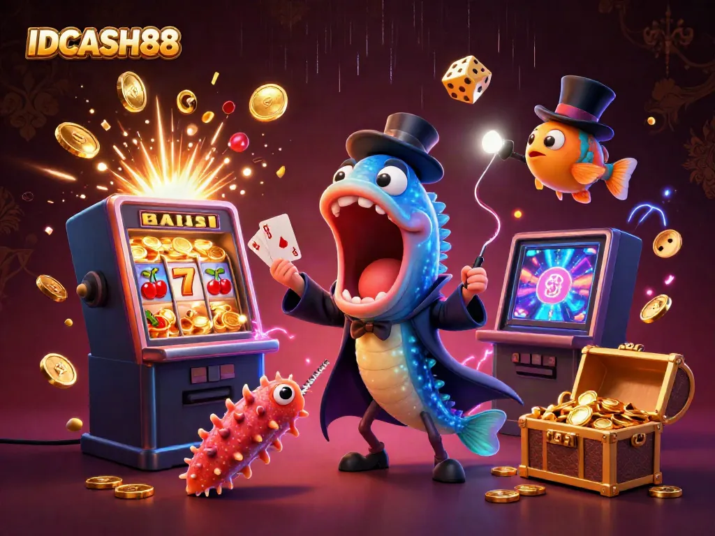 Experience the excitement of IDCASH88 with lively casino elements and enchanting characters.
