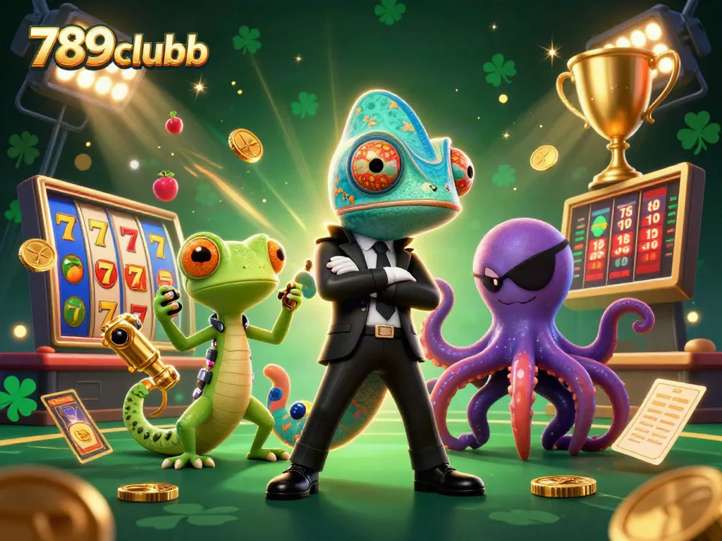 Experience thrilling games at 789clubb with vibrant elements in an action-packed casino scene.