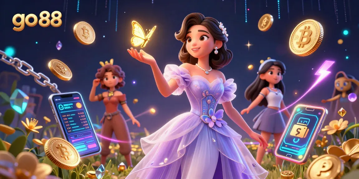 Win big with go 88 as the stunning Asian woman showcases magical elements in an enchanting casino scene.