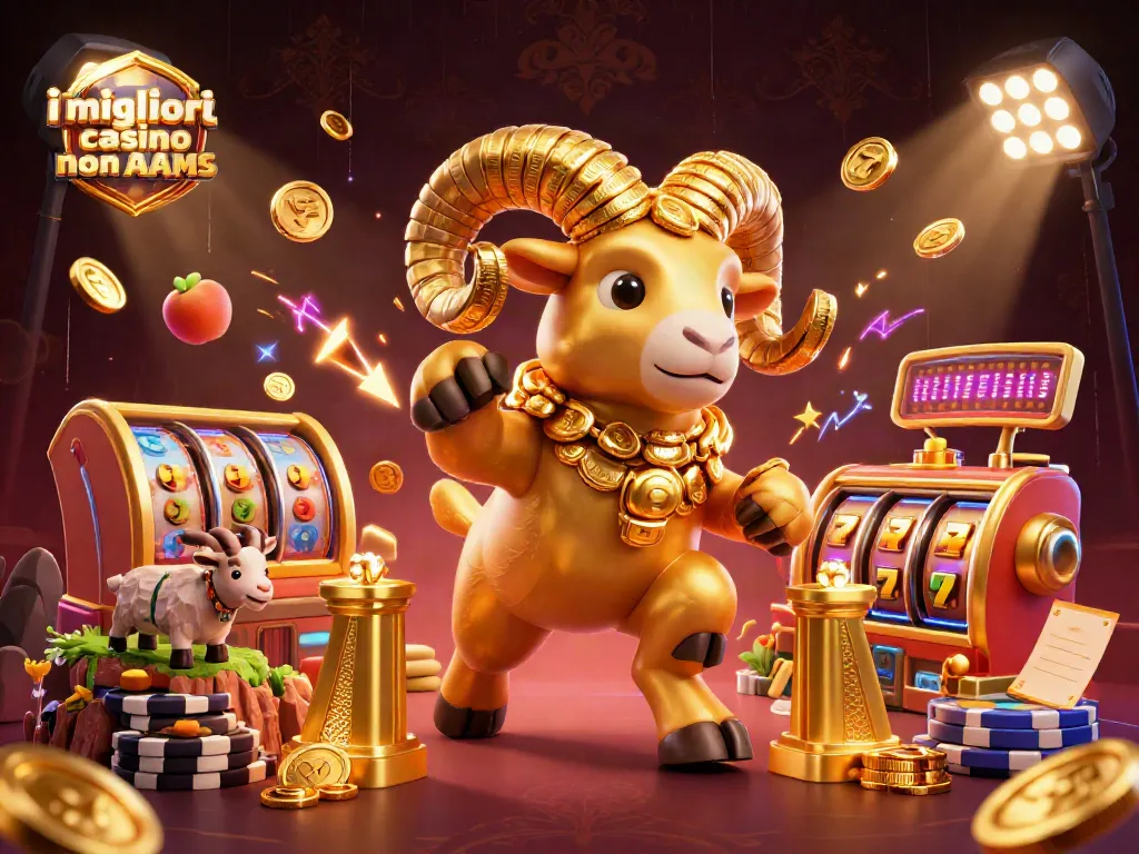 I migliori casino non AAMS: interazione vivace tra simboli di slot e una scena di gioco d'azzardo