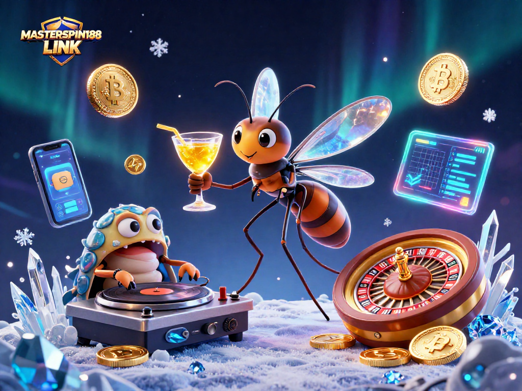 Experience thrilling gameplay with MASTERSPIN188 LINK showcased in a vibrant casino scene.