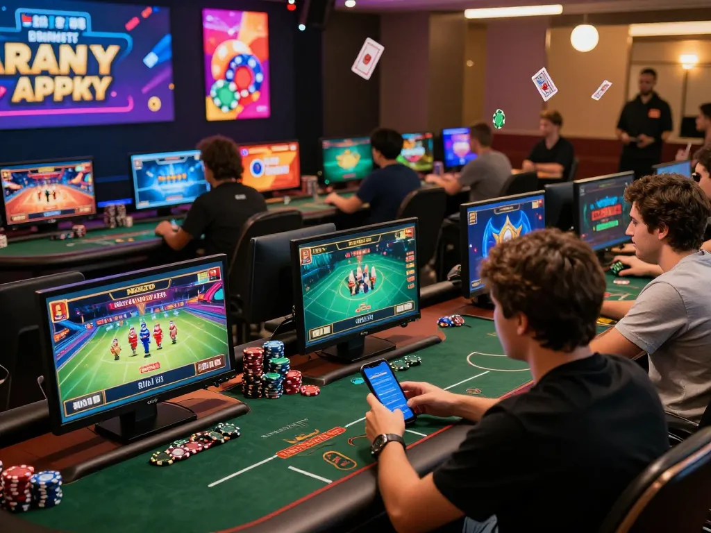 Engaging online gaming atmosphere with players enjoying diverse games at https://luck8g.net, highlighting excitement and promotions.