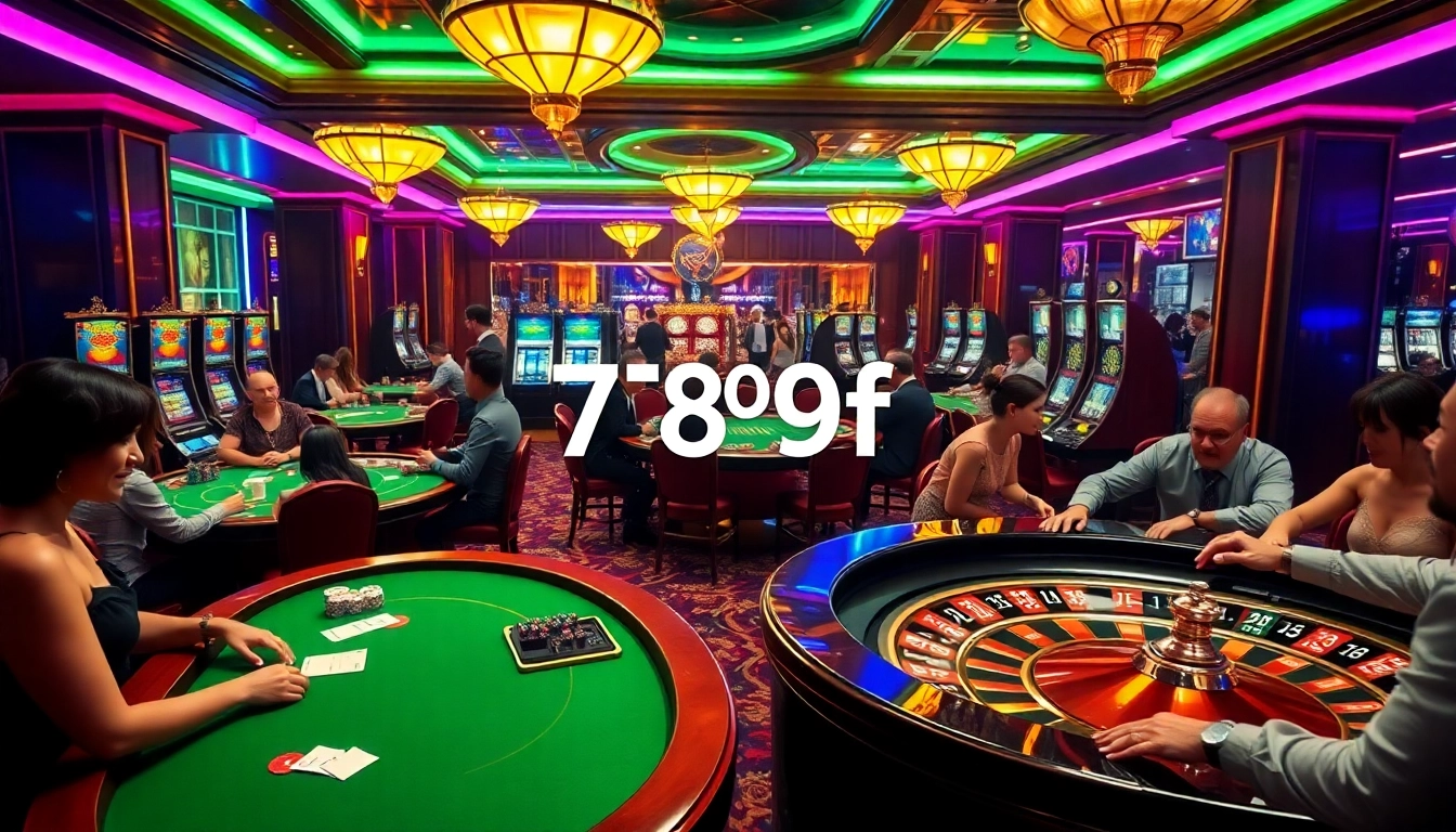 Experience the excitement of high-stakes gambling at 789f with vibrant casino tables and eager players.