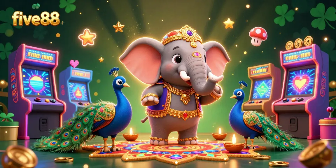 Engage with the immersive five88 casino experience featuring vibrant characters and exciting gaming elements.