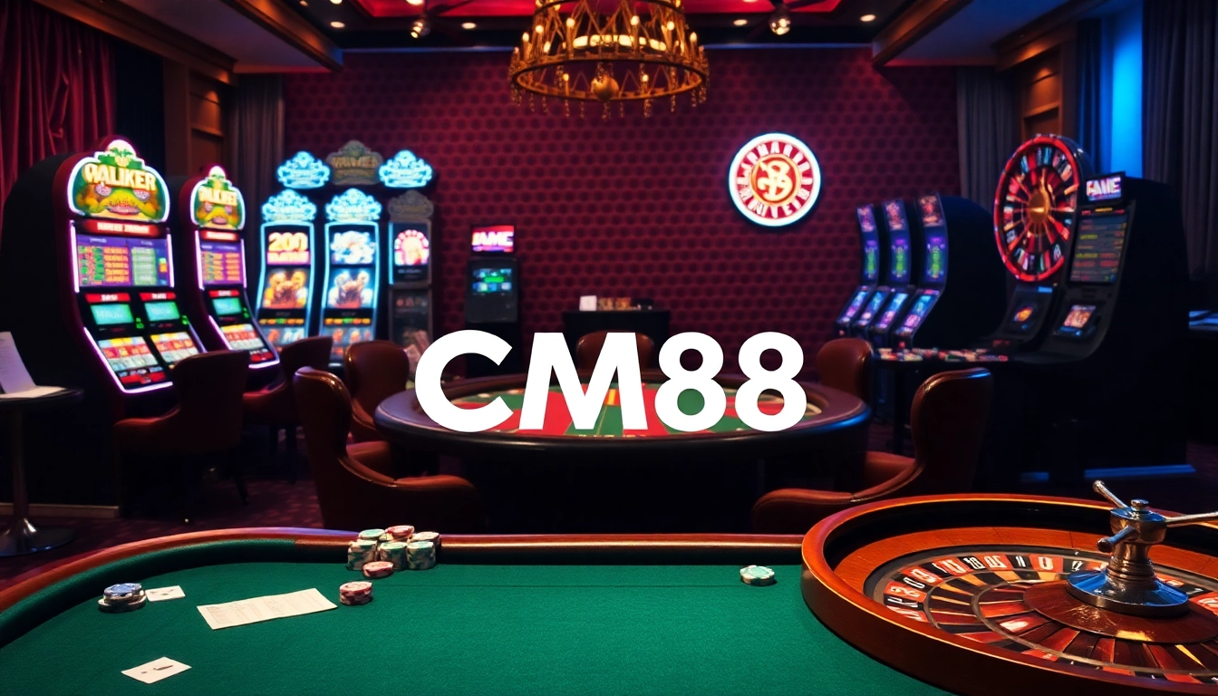 Players enjoying a thrilling poker game at CM88, highlighting excitement in online gambling.