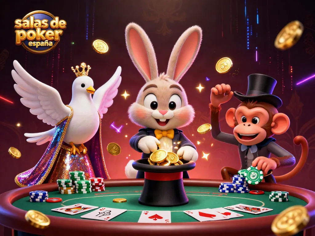 Jugando en las mejores salas de póker online España, donde se pueden ganar fichas doradas.