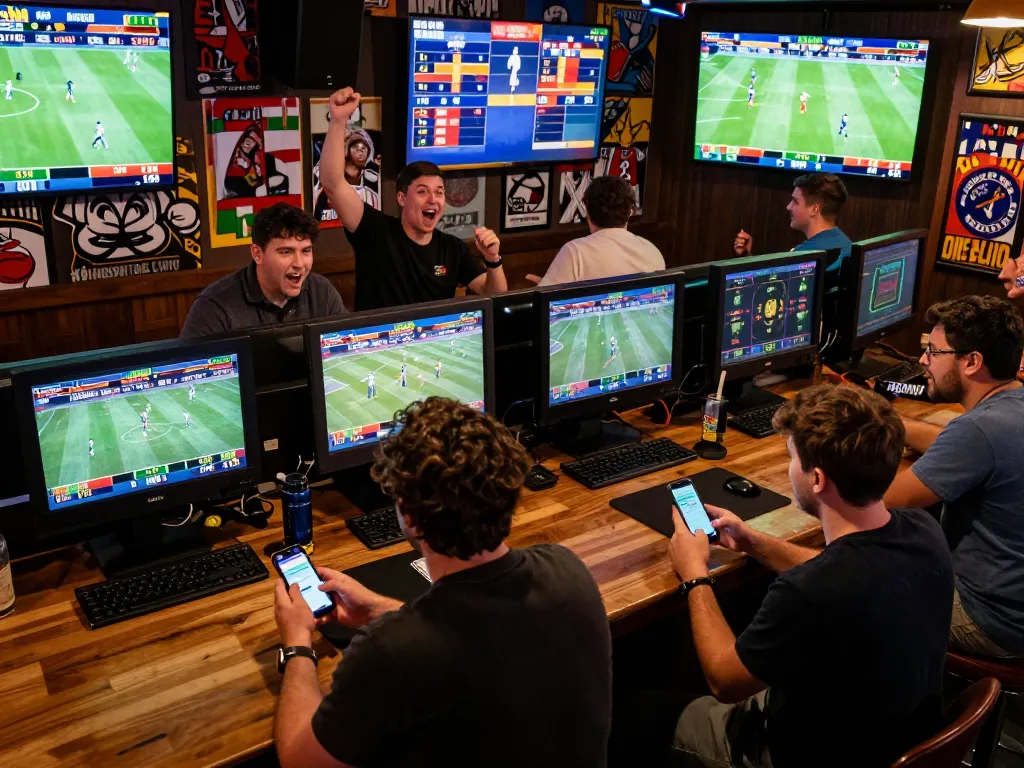 Participants enjoying a lively sports betting experience at SC88 with real-time engagement and strategy discussions.