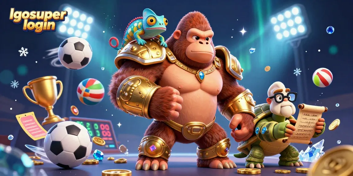 Join the action at lgosuper login with vibrant colors and energy from a dynamic sports-themed scene.