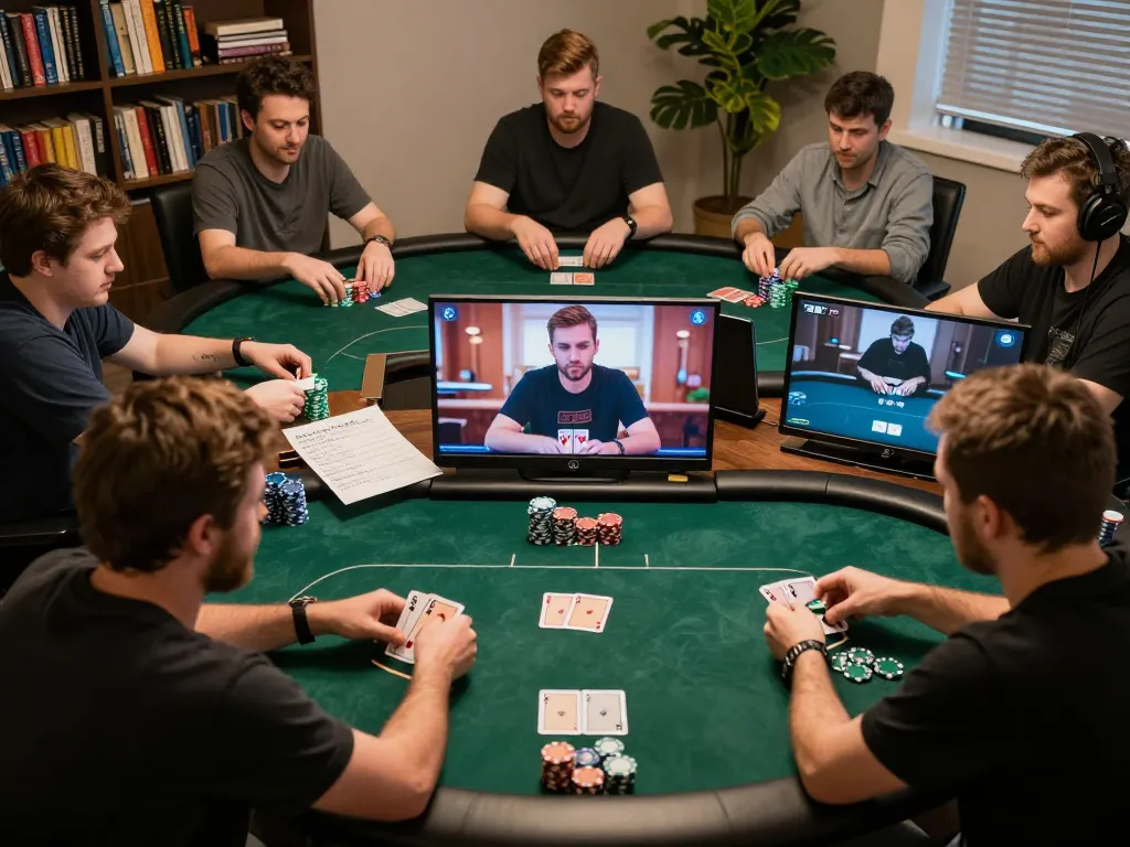 Engaging in exciting go88live online poker gameplay while focusing on strategic notes and cards