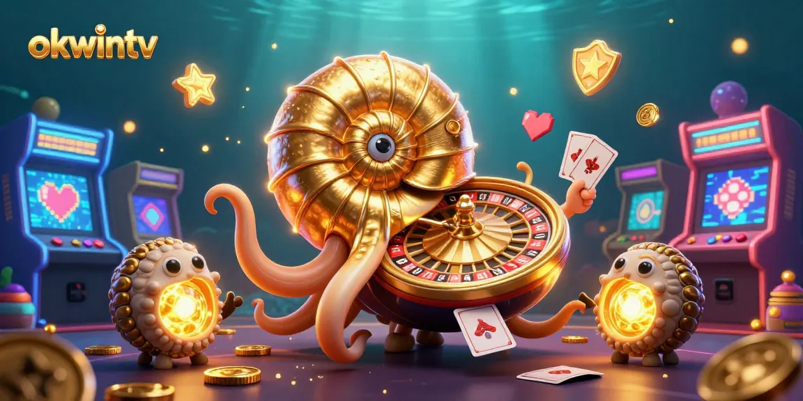 Engage in thrilling gameplay at okwintv with vibrant casino elements and unique illustrations.