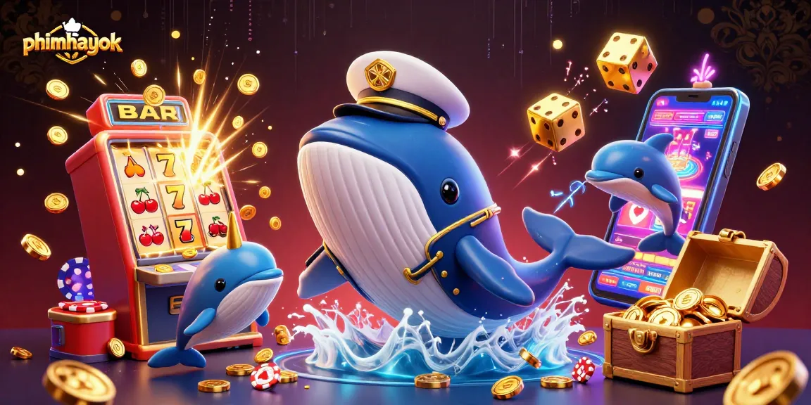 Experience thrilling gameplay with phimhayok, featuring vibrant characters in a captivating casino scene.