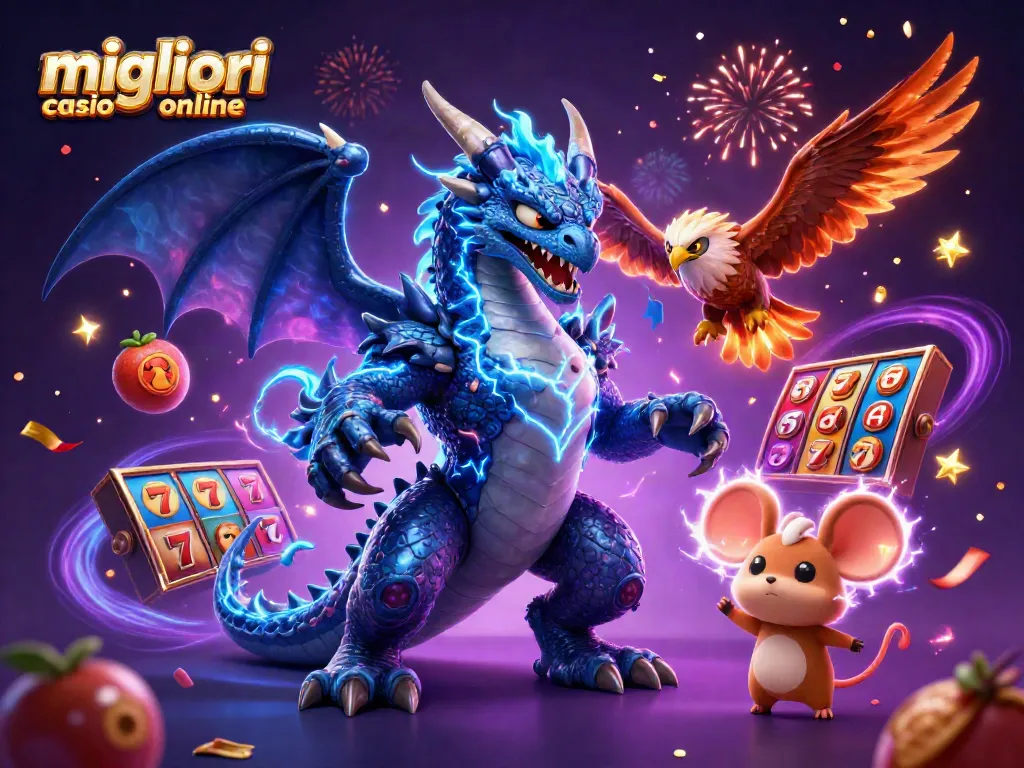 Scoprite la magia dei migliori casino online con la grafica 3D e simboli di slot avvincenti.