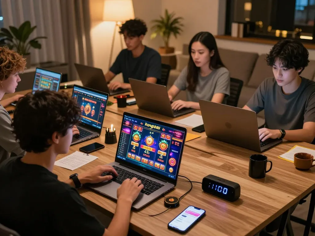 Action-packed moment of players immersing in the kong88 nesl online gaming experience with lively casino graphics.