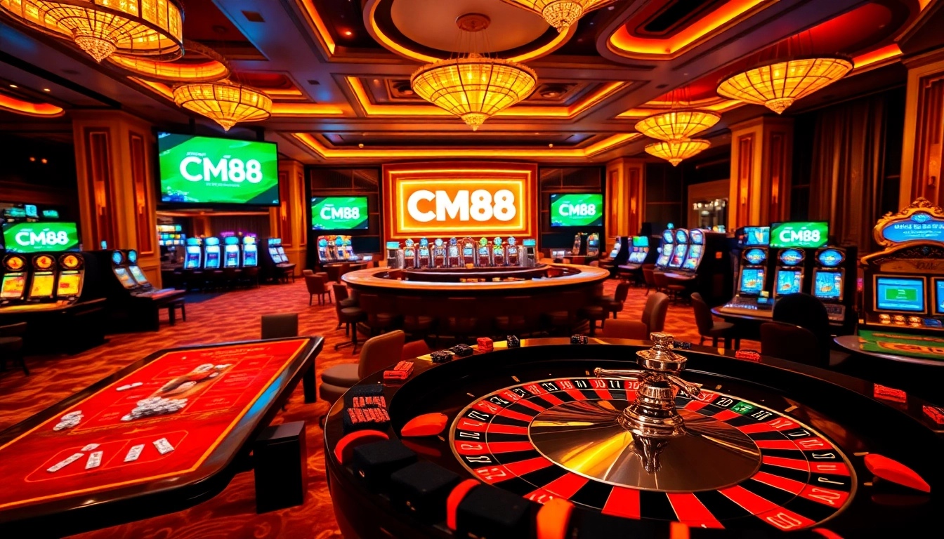 Players enjoying the excitement of high-stakes games at CM88 casino.