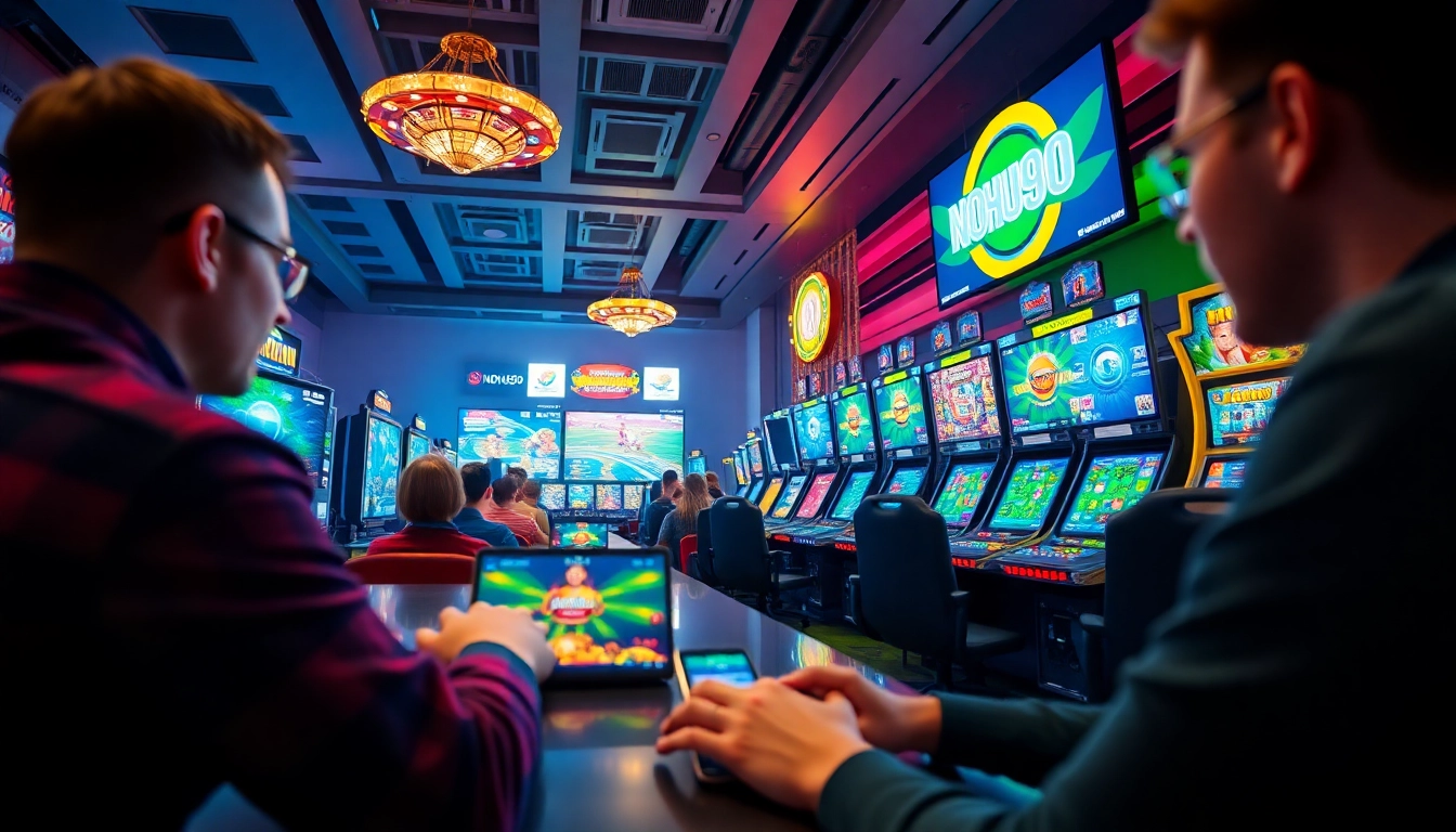NOHU online gaming portal showcasing diverse gameplay and vibrant graphics, highlighting excitement and innovation.