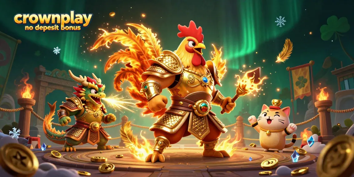 Experience the excitement with the crownplay no deposit bonus through dynamic gaming visuals and colorful characters.