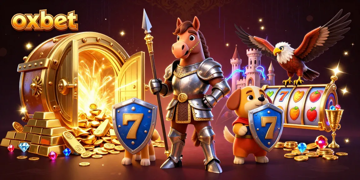Engage with the world of oxbet as the knight and his friends discover treasure and slot games!
