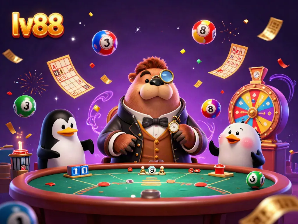 Engage in thrilling poker action at lv88 with a bluffed pufferfish, a walrus player, and magical winnings.