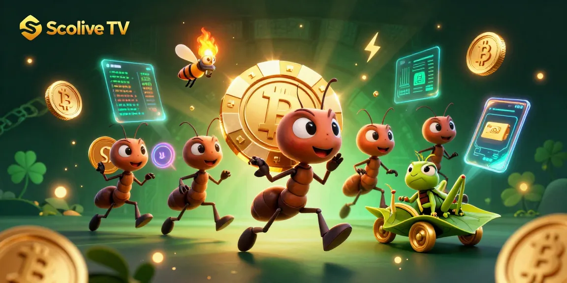 Experience exciting heists with Socolive TV, where animated ants navigate through a casino-themed tunnel.