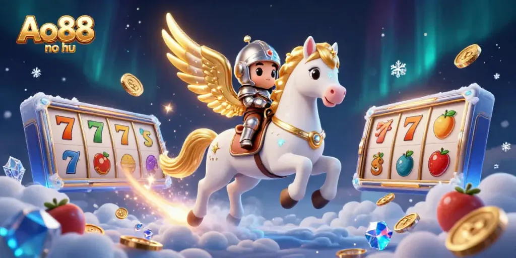 Experience Ao88 no hu with an enchanting cosmic knight amid dynamic slot elements.