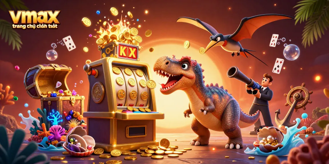 Engage with vmax trang chủ chính thức's vibrant casino world as characters interact in a dynamic 3D scene.