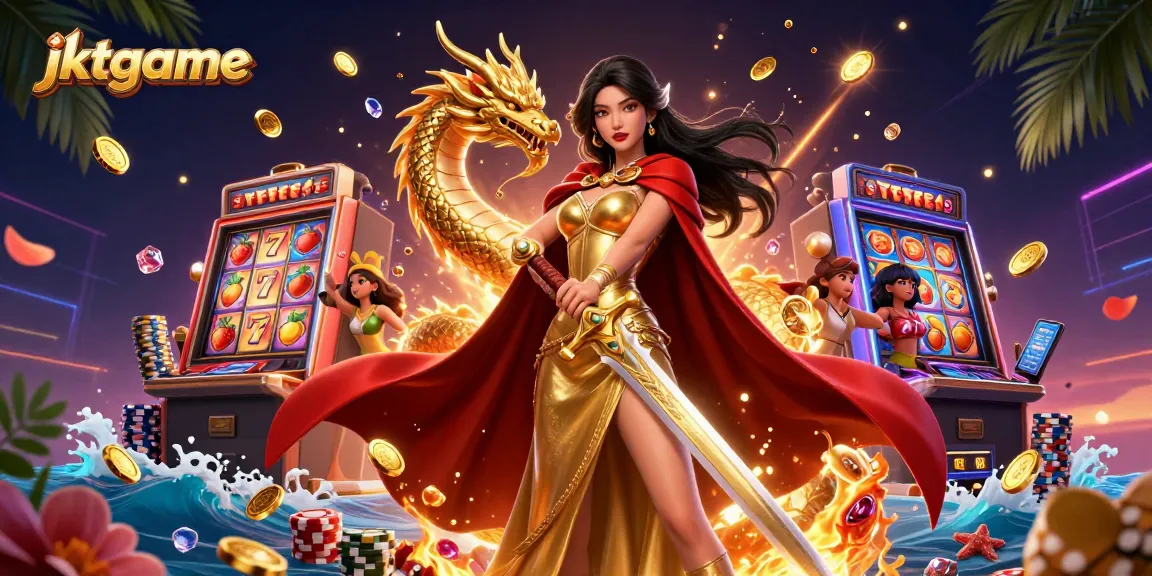 Terlibat dengan permainan slot jktgame yang menarik, menampilkan grafik 3D dinamis dan hadiah emas.