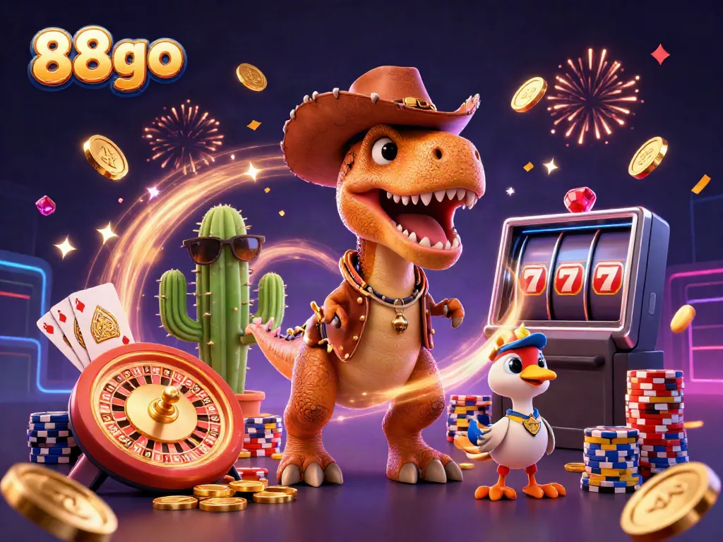 Experience the thrill of gaming with 88go featuring vibrant characters and dynamic casino elements.