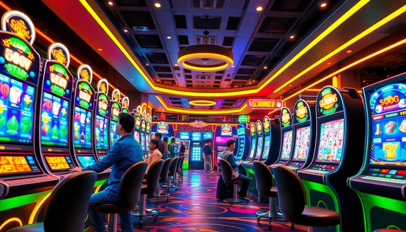 Experience the thrill of winning with 555win in a vibrant gaming setup.