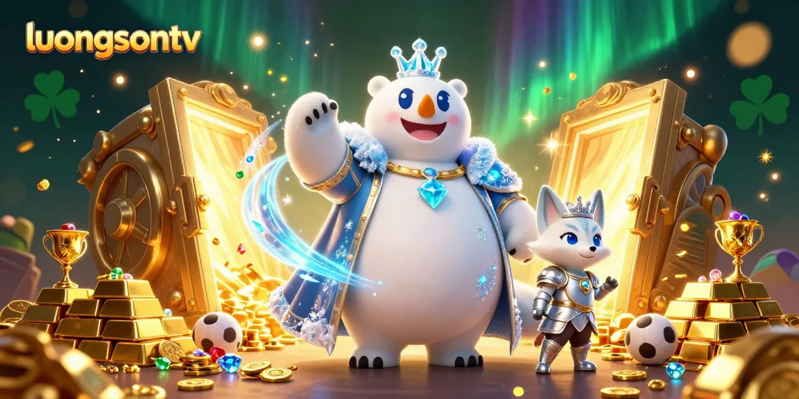 Experience dynamic sports betting with luongsontv and its engaging 3D illustration featuring exciting gambling elements.