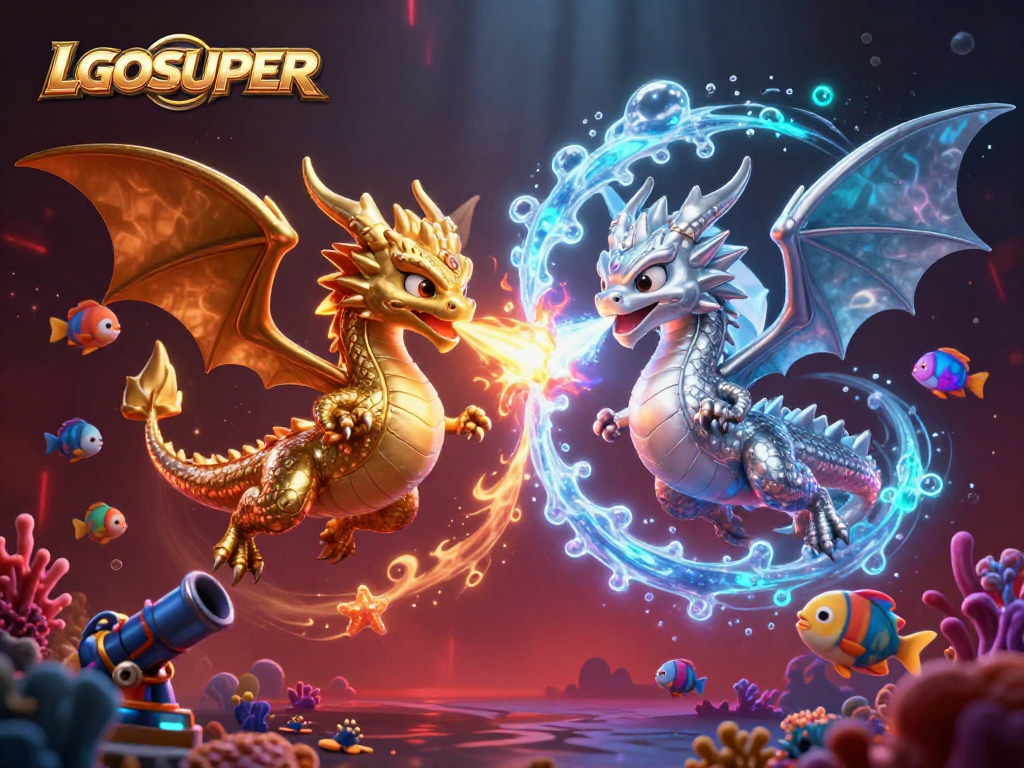 Engage with LGOSUPER's thrilling fish shooting games featuring dynamic underwater elements.