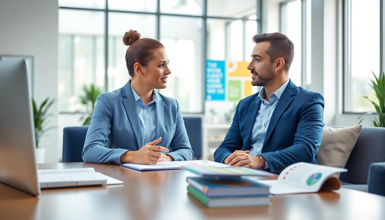 Learn how to find my perfect career with a professional advisor in a motivating office