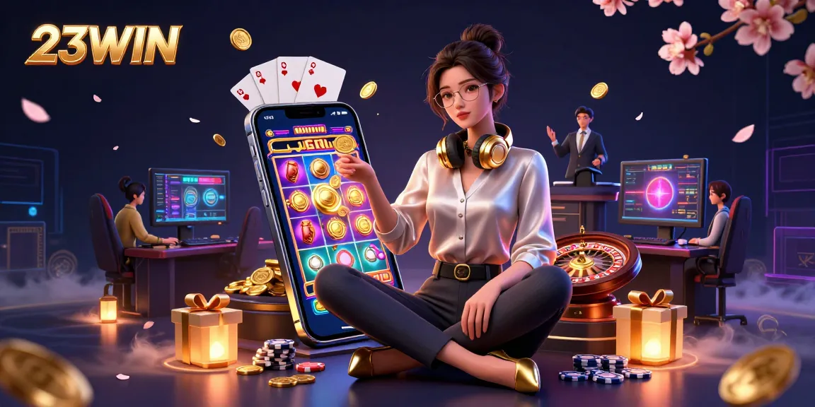 Engage with 23WIN by immersing yourself in exciting slot games, featuring vibrant visuals and dynamic gaming elements.