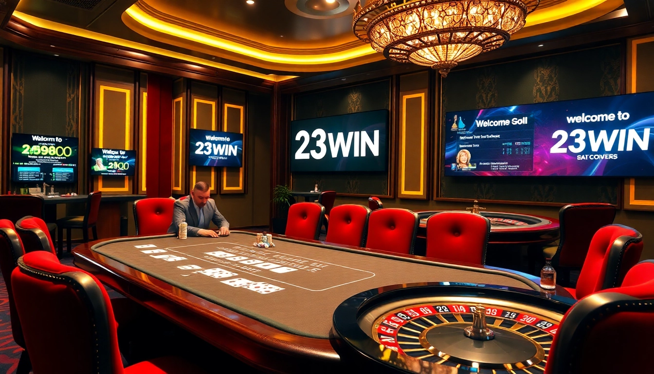 Experience the thrill of poker at 23WIN with captivating gameplay and luxurious settings.