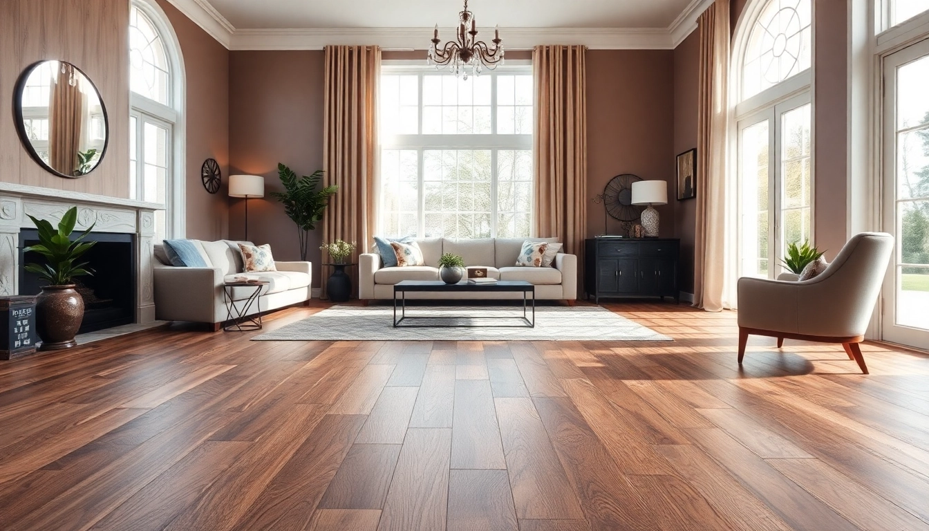 Find the perfect flooring near me with beautiful luxury vinyl showcased in an elegant living room.