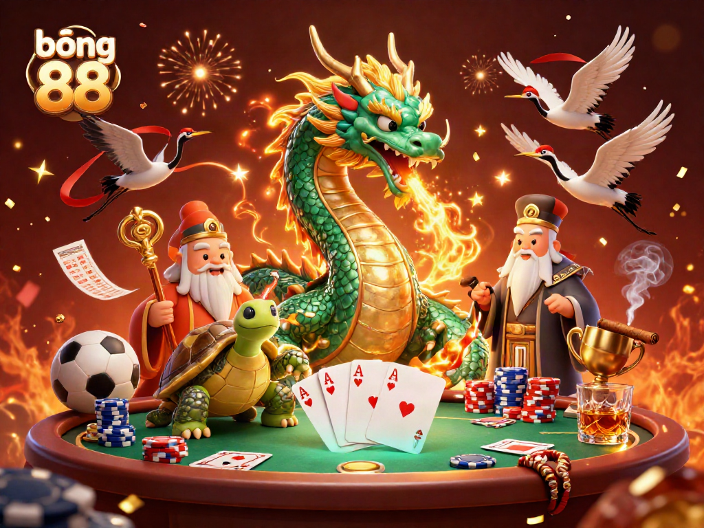 Place bets with bóng 88 and enjoy winning thrills surrounded by iconic casino elements.