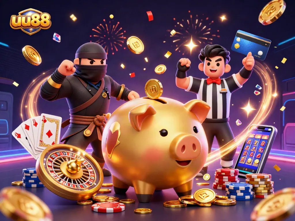 Experience the excitement of uu88's casino world with engaging characters, dynamic gameplay, and lively elements.