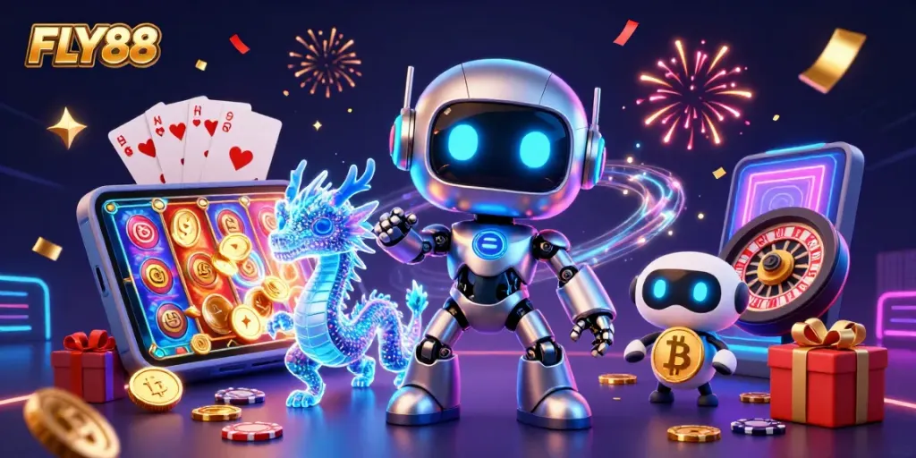 FLY88 offers thrilling casino experiences featuring dynamic 3D illustrations of gaming action.