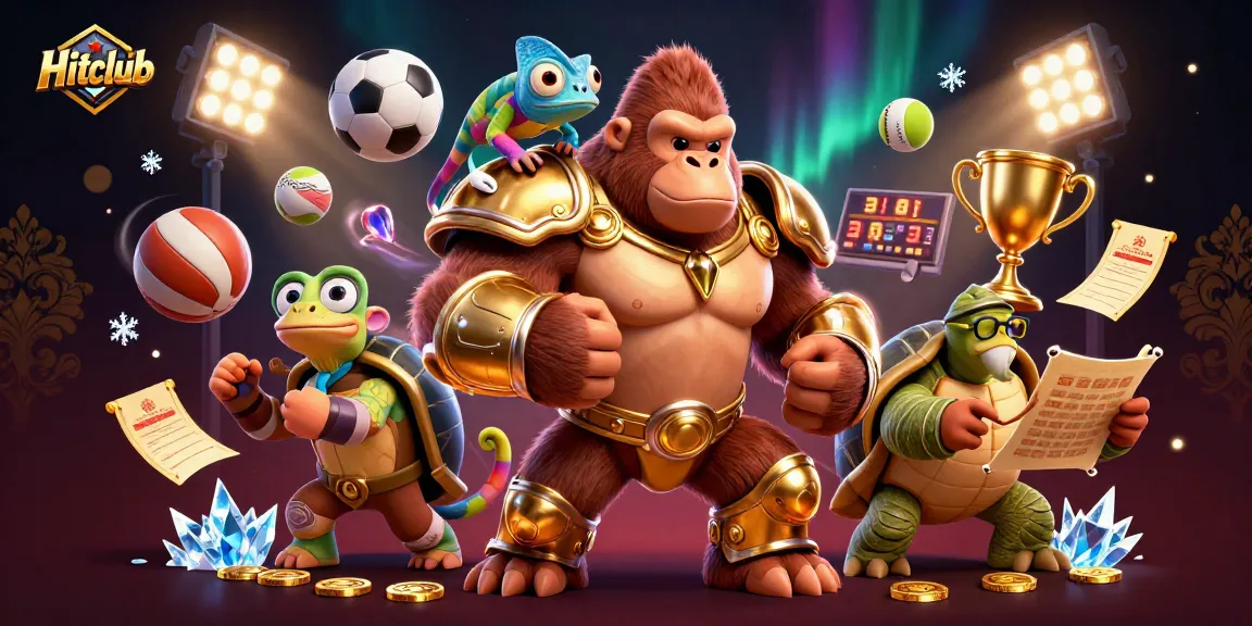 Hitclub showcases thrilling sports betting excitement with dynamic action and colorful casino elements.