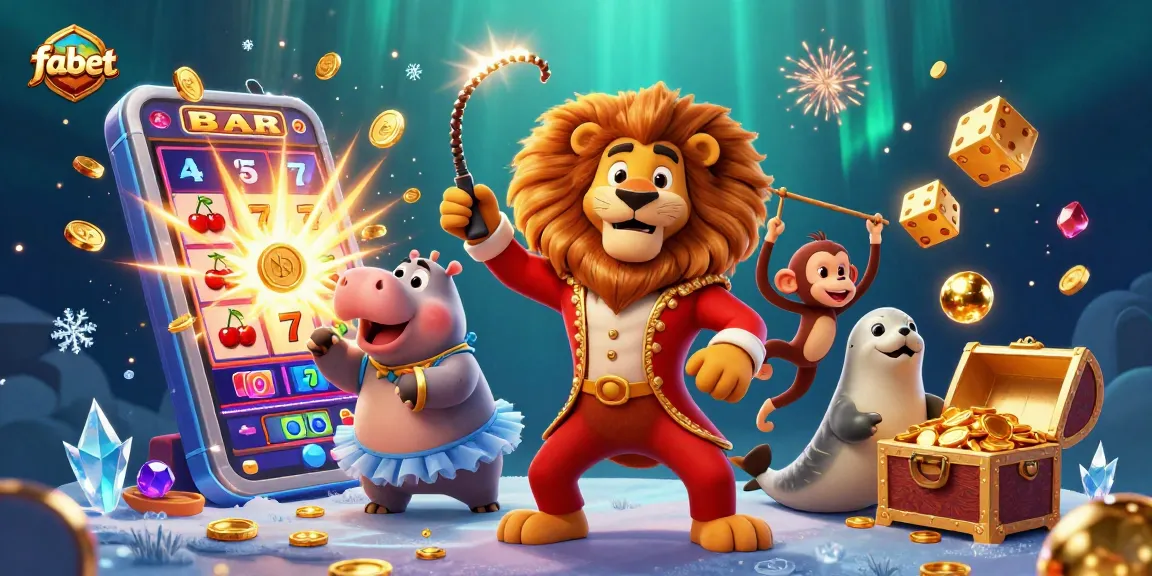 Experience the excitement of fabet with captivating cartoon characters and vibrant casino elements.