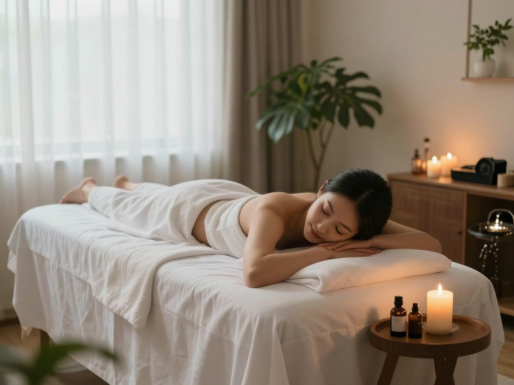 용산출장마사지 session with relaxing atmosphere and soothing elements for ultimate wellness.