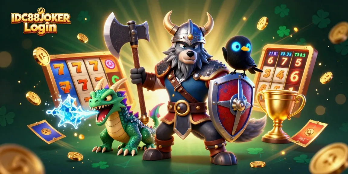 Engage with IDC88JOKER Login for exciting slot action featuring vibrant characters and elements.