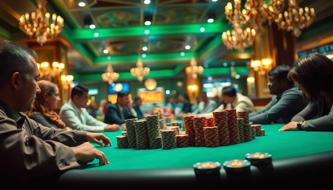 Masuki QQWIN4D LOGIN di meja poker kasino dengan chip berkualitas tinggi dan lampu lembut.