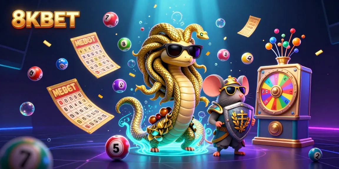 Experience thrilling gaming with 8KBET featuring dynamic lottery and bingo elements in action.