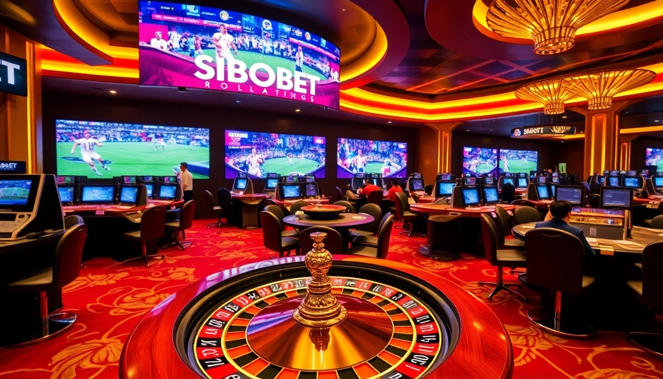 Betting excitement at SBOBET link alternatif with vibrant sports betting terminals.