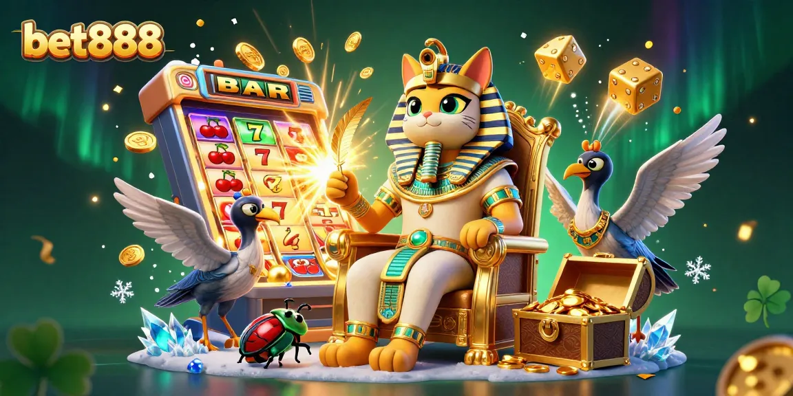 Spin to win with bet888 at a vibrant, ultra-detailed casino illustration showcasing a jackpot explosion.
